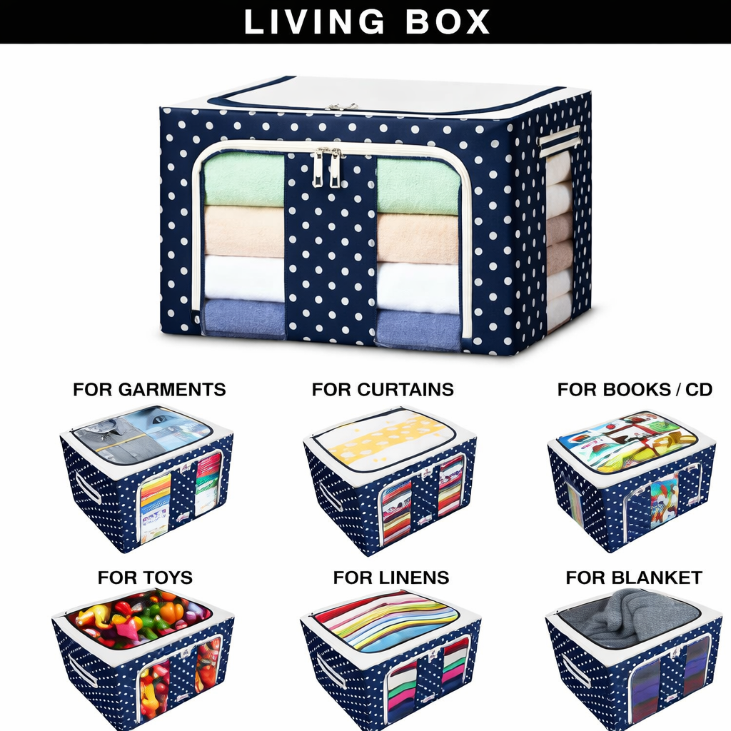 Large Capacity Clothing Storage Box-(Multi color)