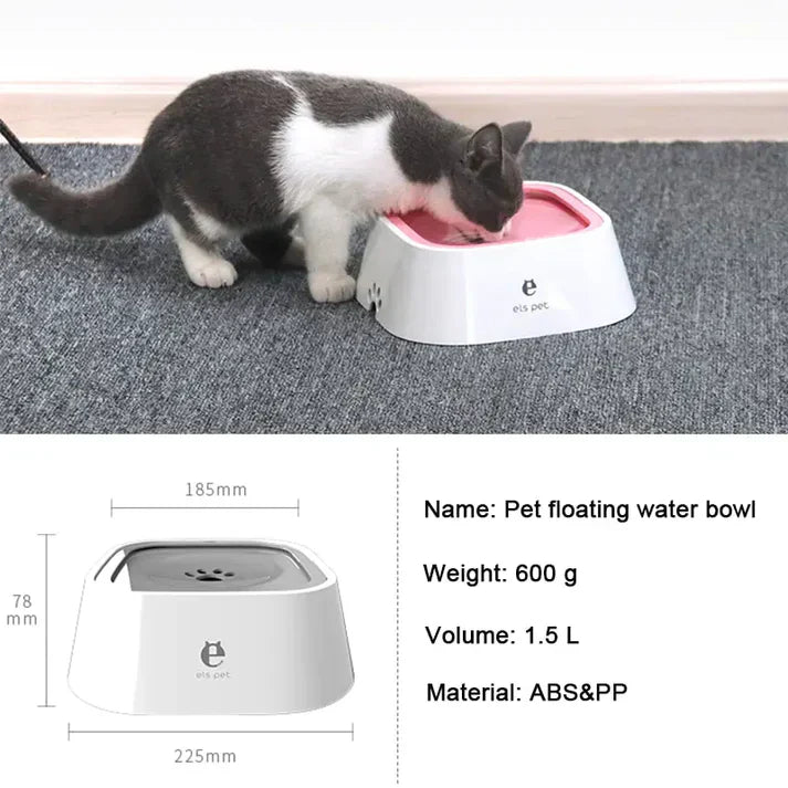 Non Spill, Anti-Overflow Pet Bowl