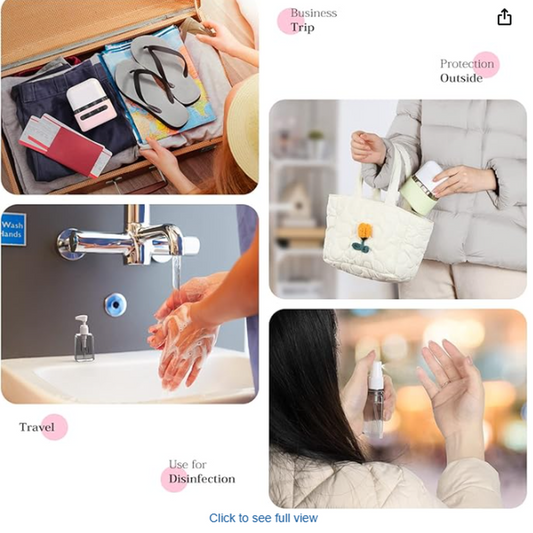 4 in 1 Leak Proof Travel Bottles (Multicolor)