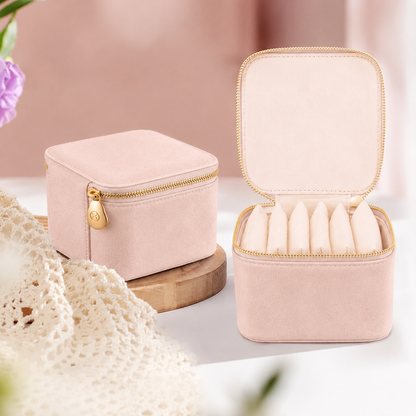 Travel Jewellery Organizer with 6 Zipper Pouches