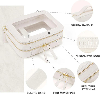 Double Layer Makeup Organizer Travel Bag
