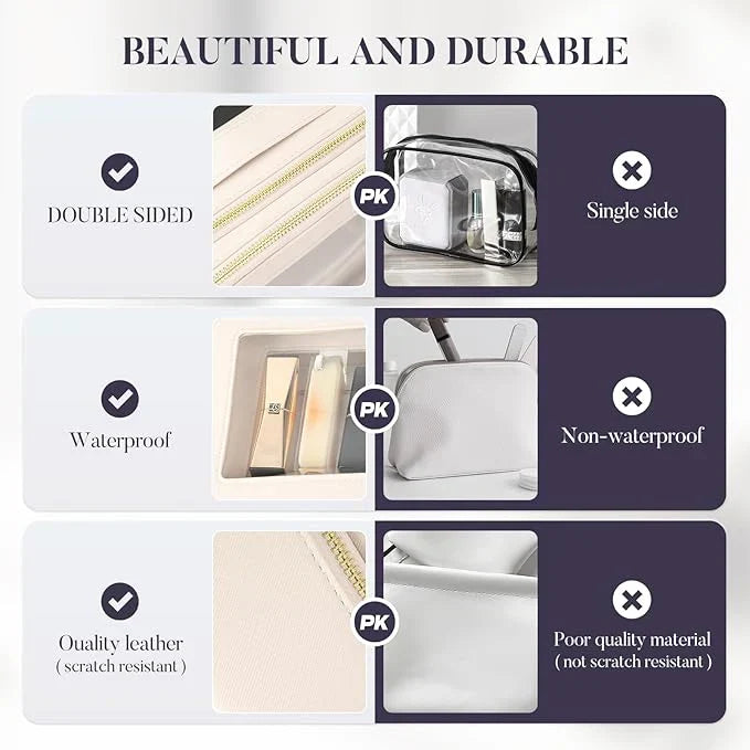 Double Layer Makeup Organizer Travel Bag