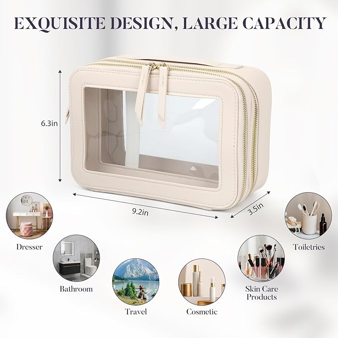 Double Layer Makeup Organizer Travel Bag