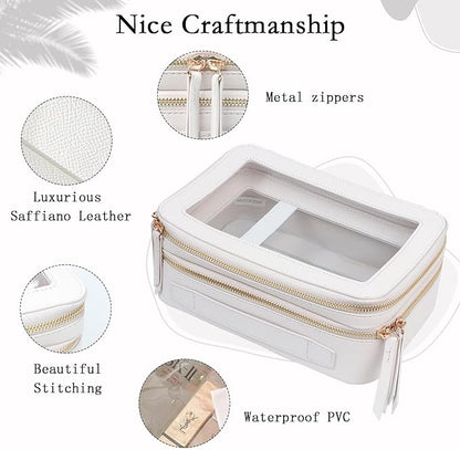 Double Layer Makeup Organizer Travel Bag