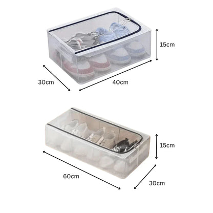 Clear Foldable Shoe Storage Bag - Large (60 CM)