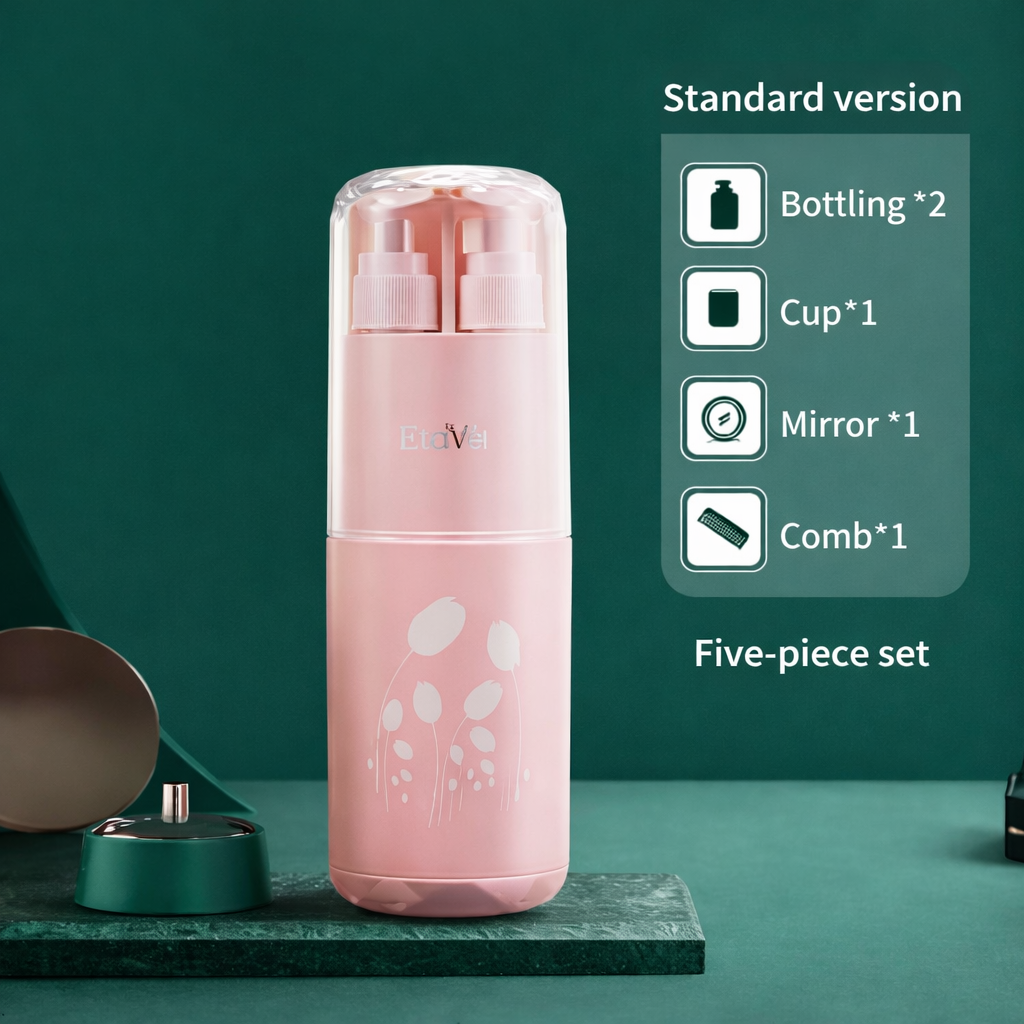 Premium 6-in-1 Travel Toiletry Dispenser