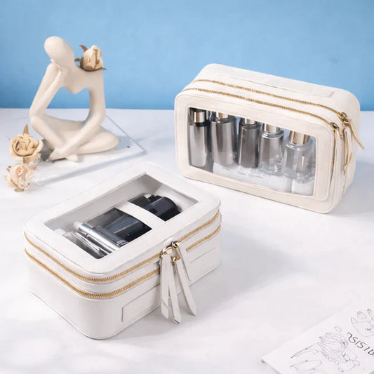 Double Layer Makeup Organizer Travel Bag