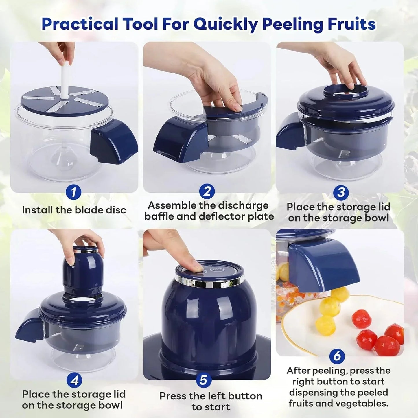 Portable Electric Fruit & Vegetable Peeler