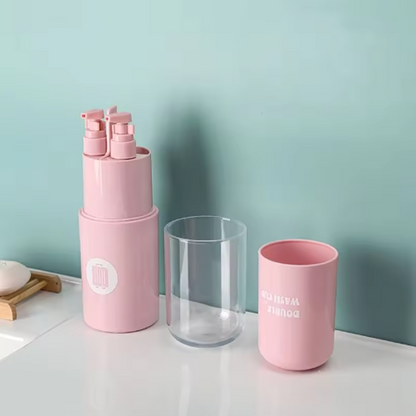 Premium 6-in-1 Travel Toiletry Dispenser